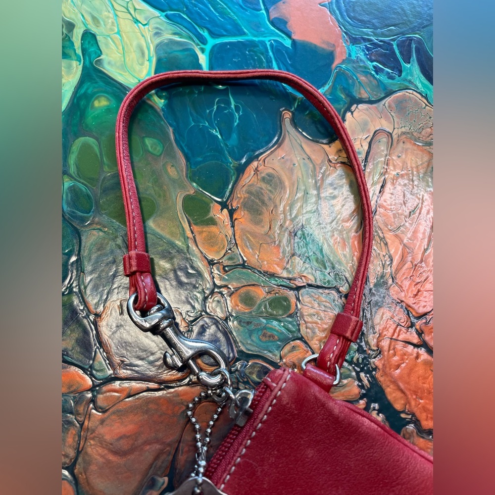 Coach RED wristlet - Picture 10 of 10